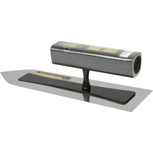Kincho Stainless Steel Finishing Trowel, 0.3mm Thick, Black Painted Square Handle, 195mm, Hard Trandom Adhesion