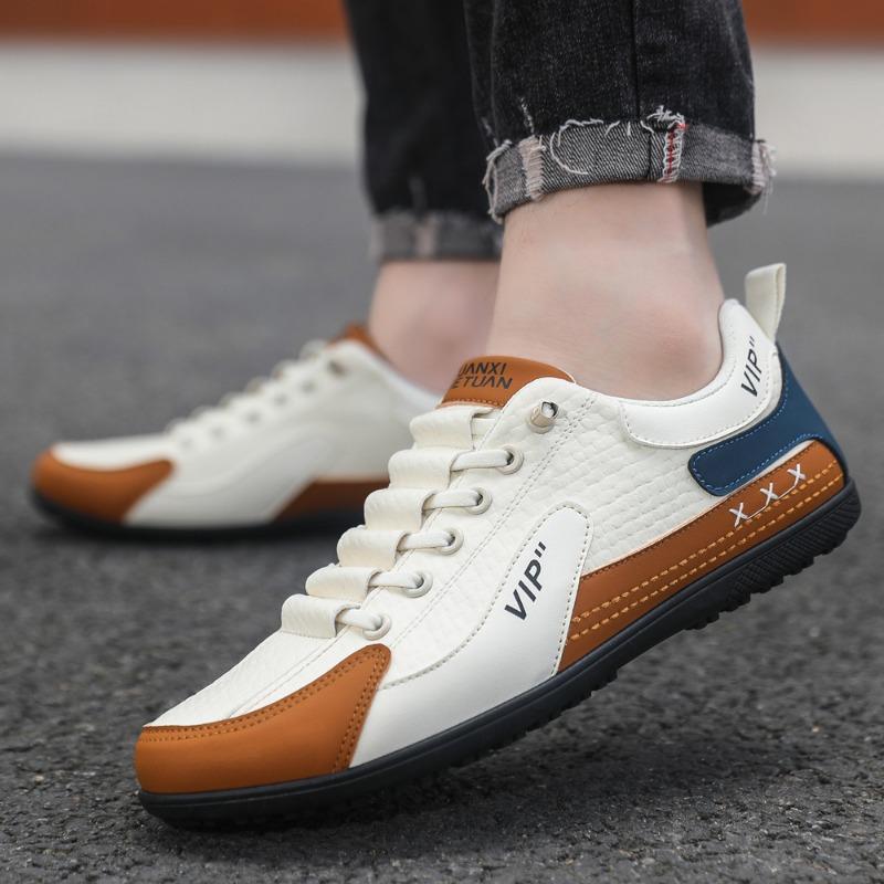 Casual shoes men's soft-soled shoes men's autumn and winter one-pedal men's leather surface lazy versatile men's shoes advanced sense