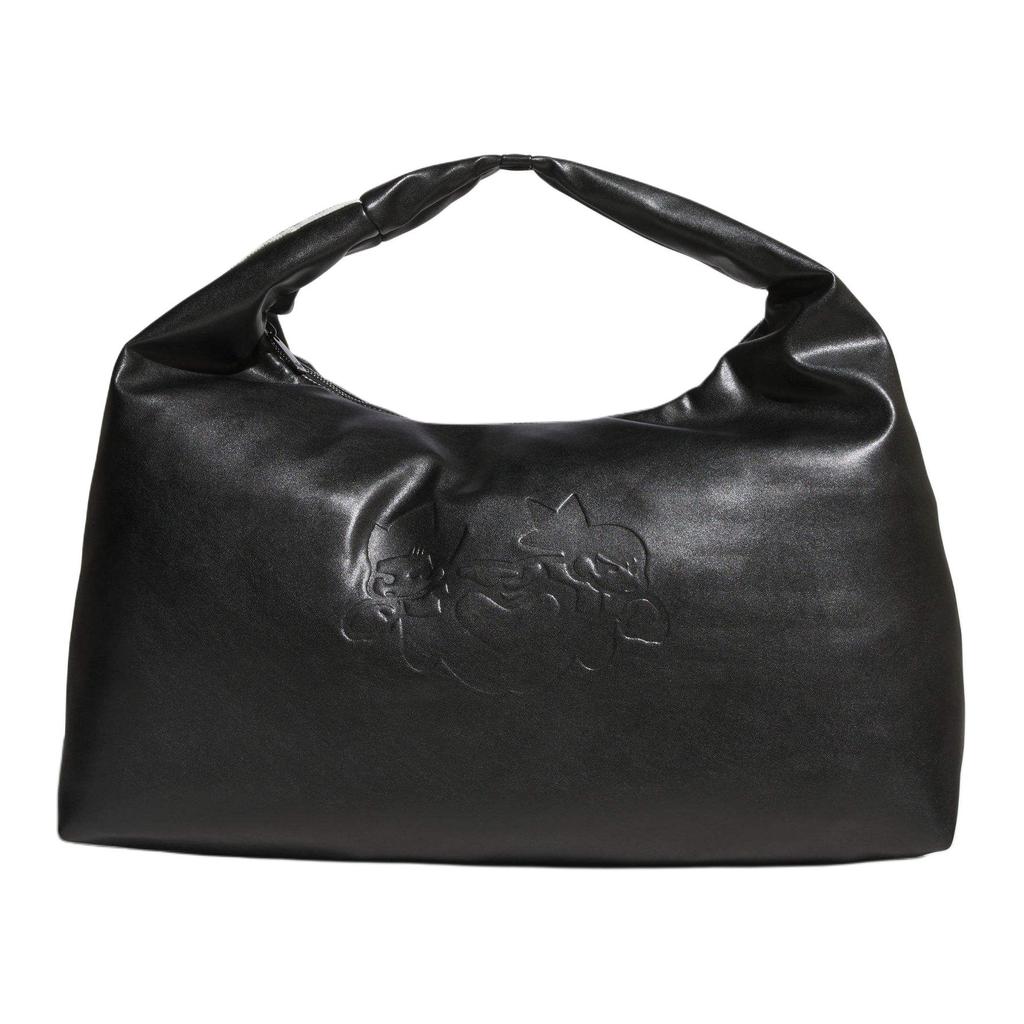 Adidas Originals Iconic Brand Print Fashion Sports Tote Bag Unisex Bags Black KA9274