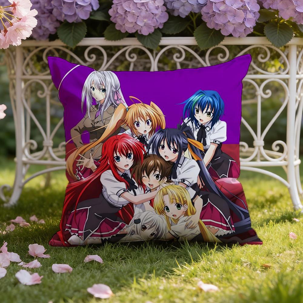 H-High School DxD Cushion Cover Home & Car Dual-Scene Pillow Cover: Reversible for Premium Comfort