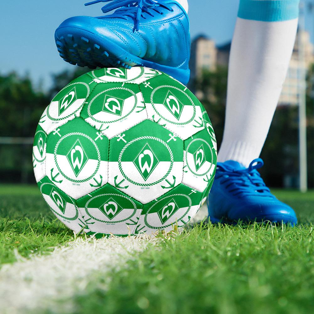 SV Werder Bremen Indoor Soccer Ball Size 5 Colorful All Ages Machine Stitched PVC Competition Ready Durable High-Bounce