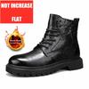 6cm Hidden Height Increase Men'S Boots Genuine Leather Winter Warm Ankle Boots Outdoor Casual Elevator Shoes For Men
