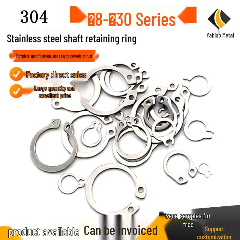 GB894.1 External Circlip for Shaft - Standard Sizes M3-M12