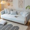 Eisseide Sofabezug für Wohnzimmer Sommer Kühle Gefühl Sofa Handtuchmatte Rutschfest Universal Couch Überwürfe Heimdekor