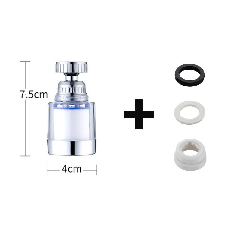 360°Adjustable Kitchen Faucet Filter Water Faucet Aerator 3 Modes Water Saving Aerator Water Filter Tap Kitchen Faucet Extender