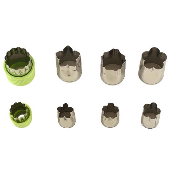 Non-stick Cake Embossing Die Lightweight Smooth Edge Washable Reusable Cookie Cutter Bakery Gadget 8Pcs/Set DIY