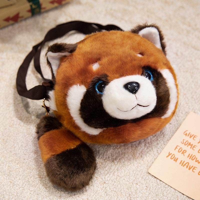Raccoon Bag Boy Plush Toy Male Raccoon Doll Children Messenger Bag Girl Soothing Doll