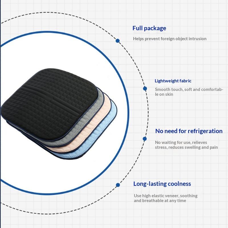 1PC Gel Cooling Cushion, Summer Ice Seat Pad for Car & Office, Multi-Scene Hydrogel Cool Mat, Temperature-Reducing Comfort