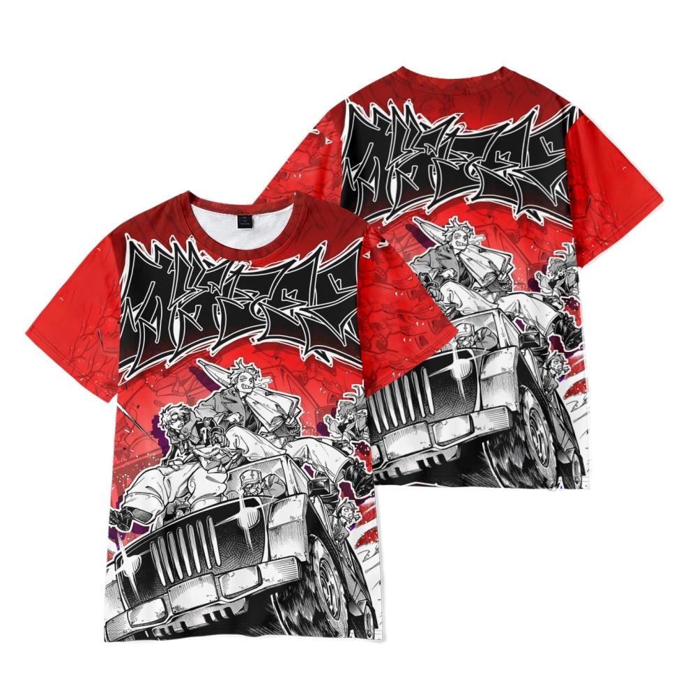 7 Colors New Summer Women Men's Short Sleeve GACHIAKUTA Cartoon Tshirts Fitness Clothing New Men Tee Shirt Cosplay T-Shirts