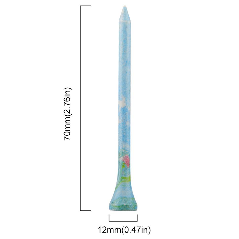 50 STÜCKE Holz Golf Tees von 30-70mm Golfballhalter Golf Training Übungs-Tees Stabiler Golfball Nägel Tees Golfzubehör