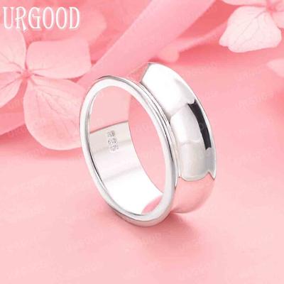 925 Sterling Silver Fashion Jewelry Polished Wedding Ring