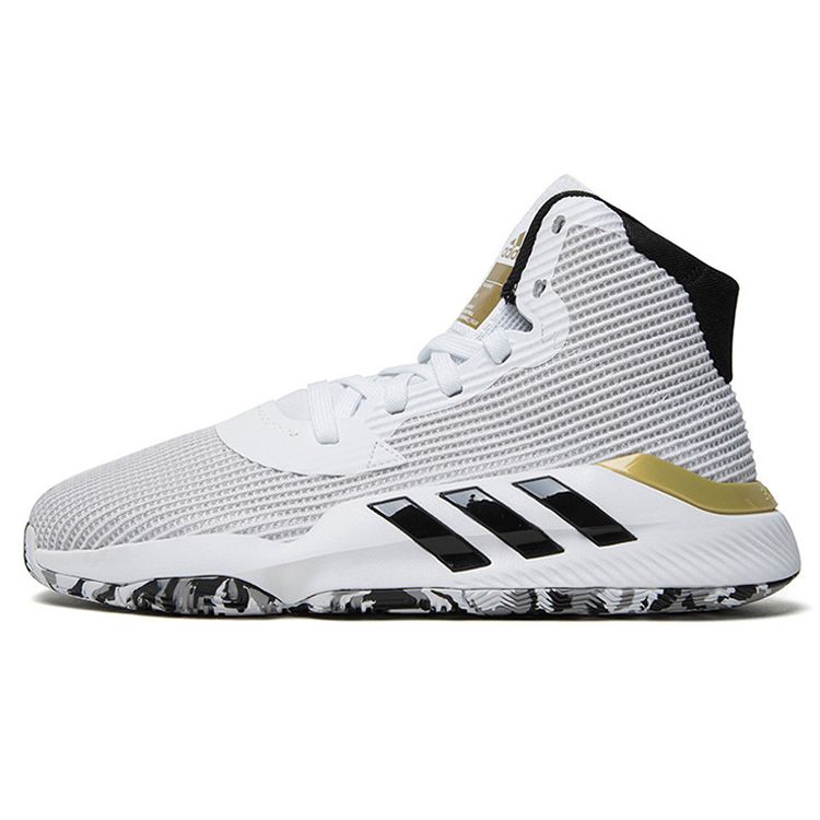 

adidas Pro Bounce 2019 GCA Footwear Белые мужские кроссовки Core-черный золотой-металлик EF8787