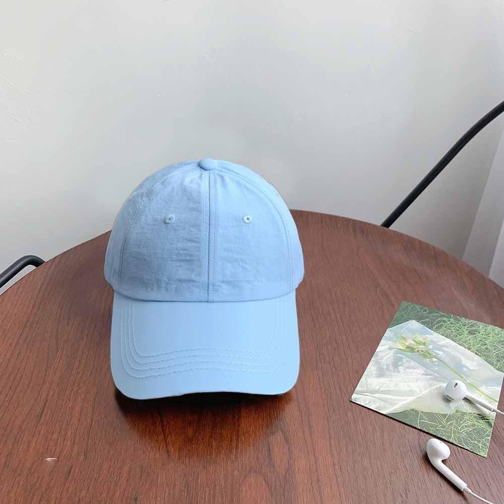 Anime Quick-Drying Baseball Cap Korean Style Peaked Cap Fashion Solid Color Sun Hat  Girl