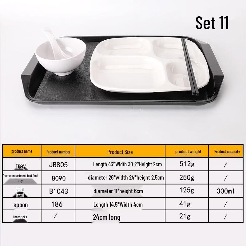 Qianxing Melamine Divided Dinnerware Set