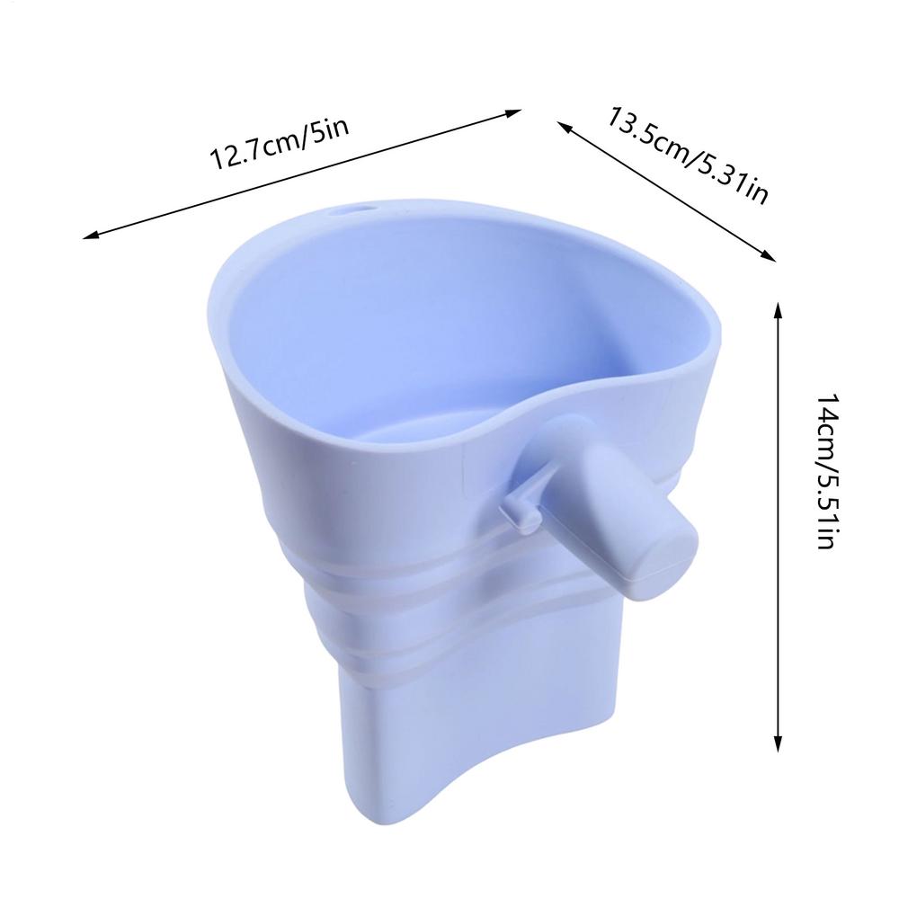 Collapsible Silicone Funnel Foldable Kitchen Funnel for Flour Easy Pour Into Bottles Containers Mess Free Baking Cooking Tools
