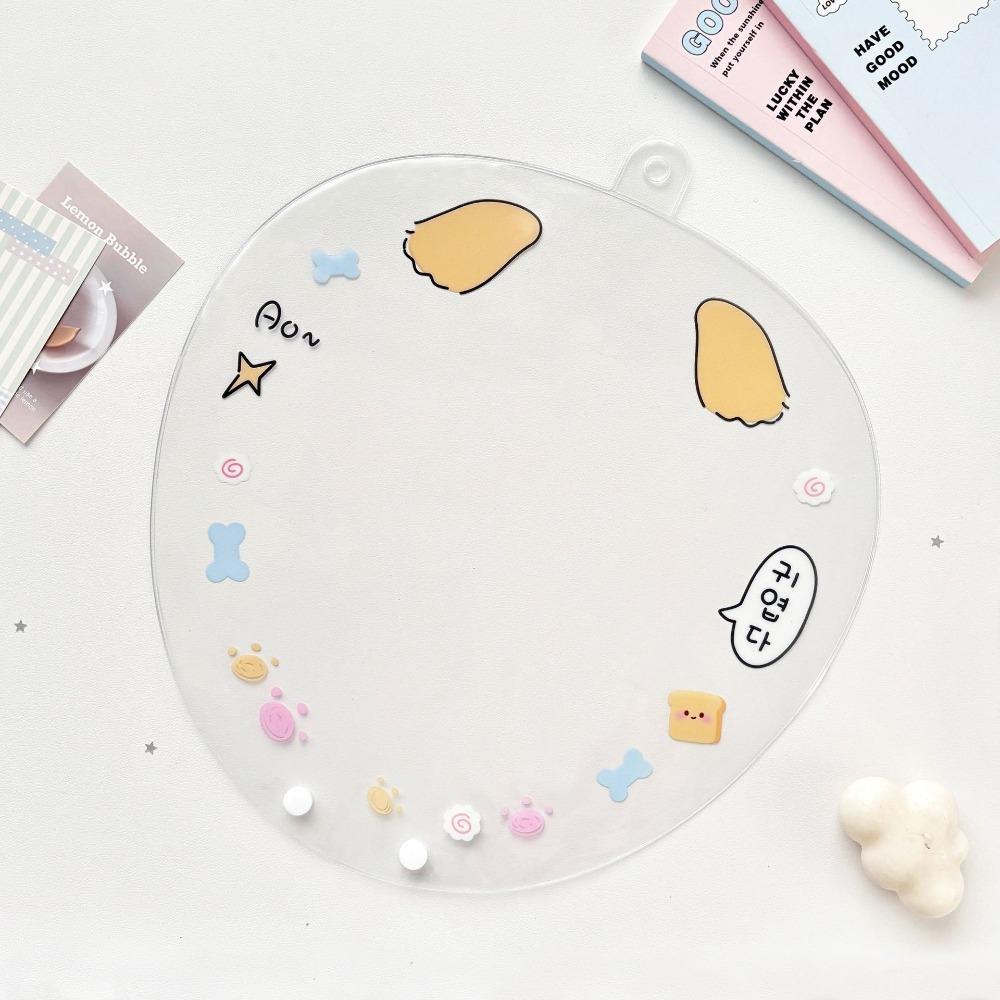 Clear Uchiwa Fan Sleeve PVC Hand Fan Protector Cover Cheering Fan Storage Case  Idol Concert Fans 4