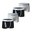 Men's Cotton Flat Corner Pants Ribbed Cotton Minimalist White Oversized Underwear High Elasticity Four Corner Underwear