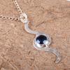 London Blue Topaz Pendant, 925 Solid Sterling Silver Gemstone Jewelry, Handmade Pendant, For Thanksgiving