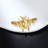 18K Vintage Legierung Biene Pin Brosche Persönlichkeit übertrieben Pin Insekten Brosche