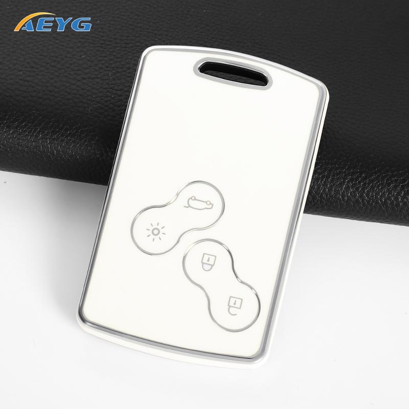 Soft Tpu Car Key Case Cover Shell Fob For Renault Duster Captur Clio Logan Megane Koleos Scenic Nema Fluence Zoe Accessories Bag