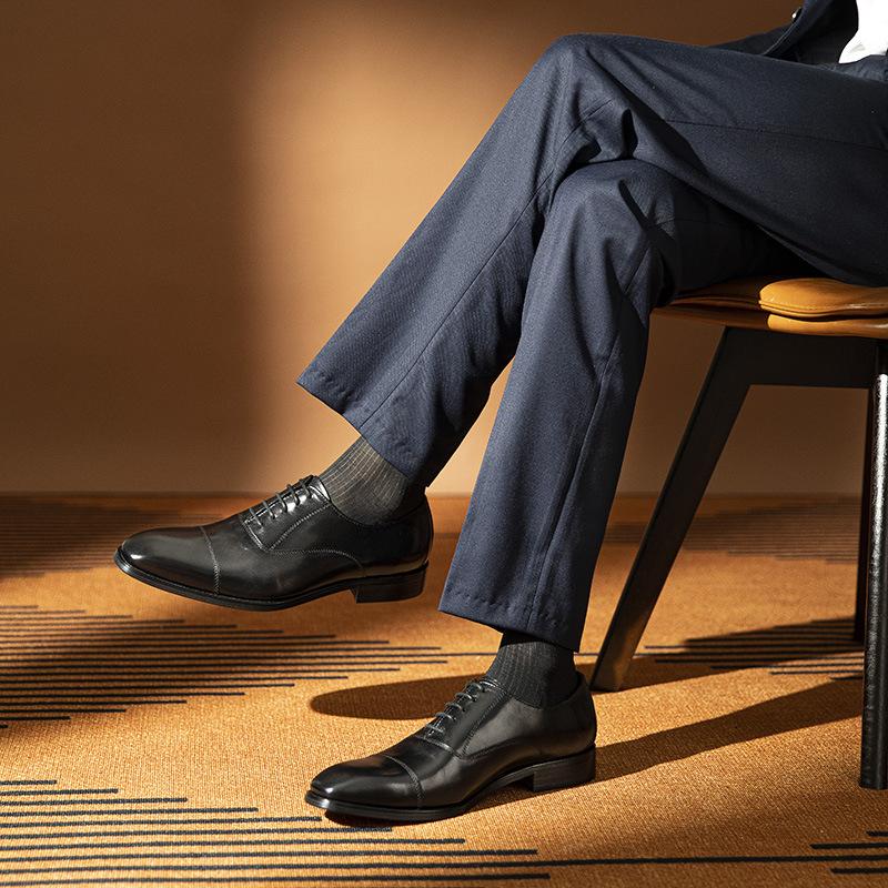 Leather Shoes Men'S Leather Business Dress High-End Sense Commuting First Layer Cowhide High-End