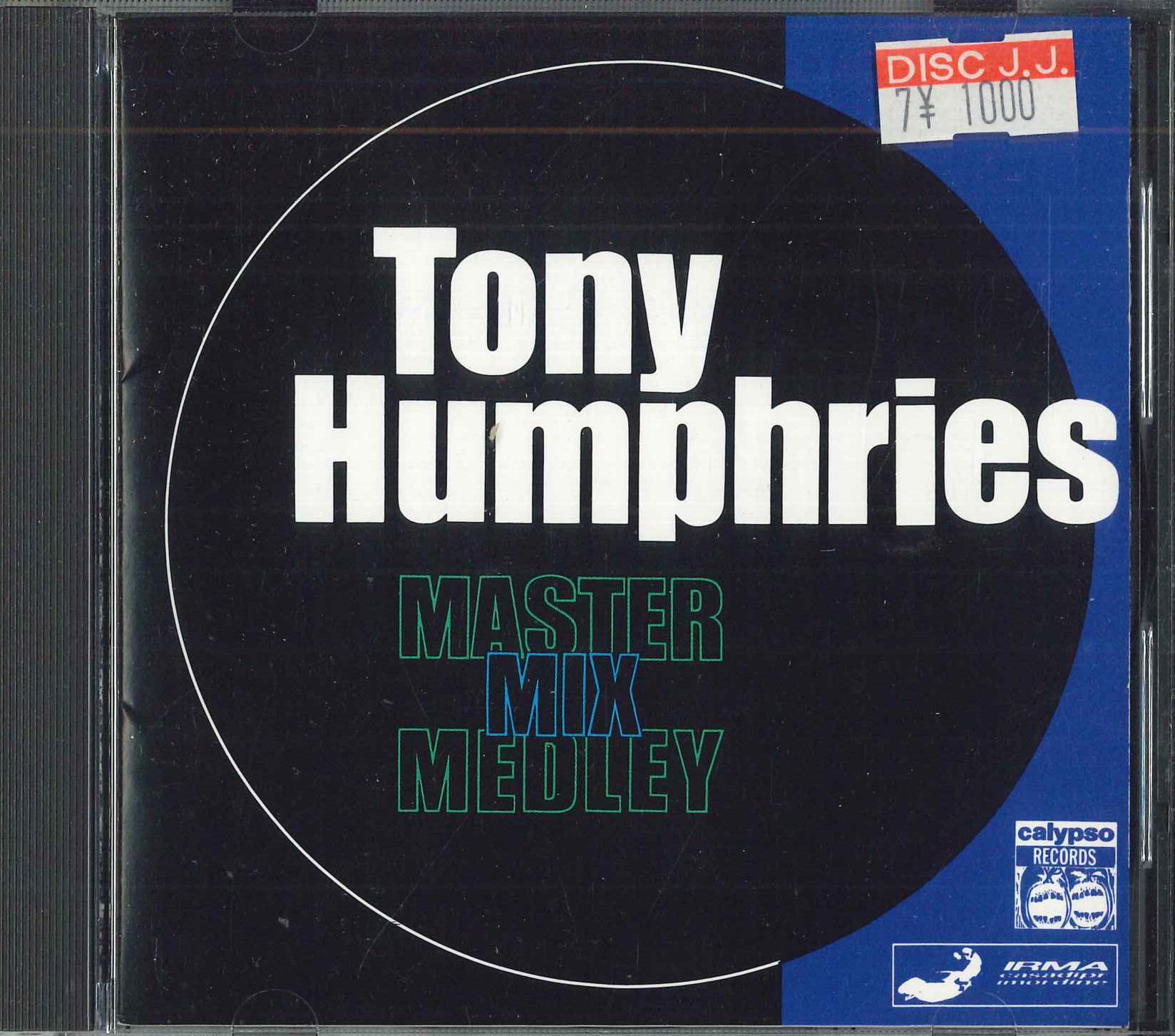 

Mix CD TONY HUMPHRIES - Master Mix Medley AVCD11073 AVEX TRAX 1992 Japan Jazz Used