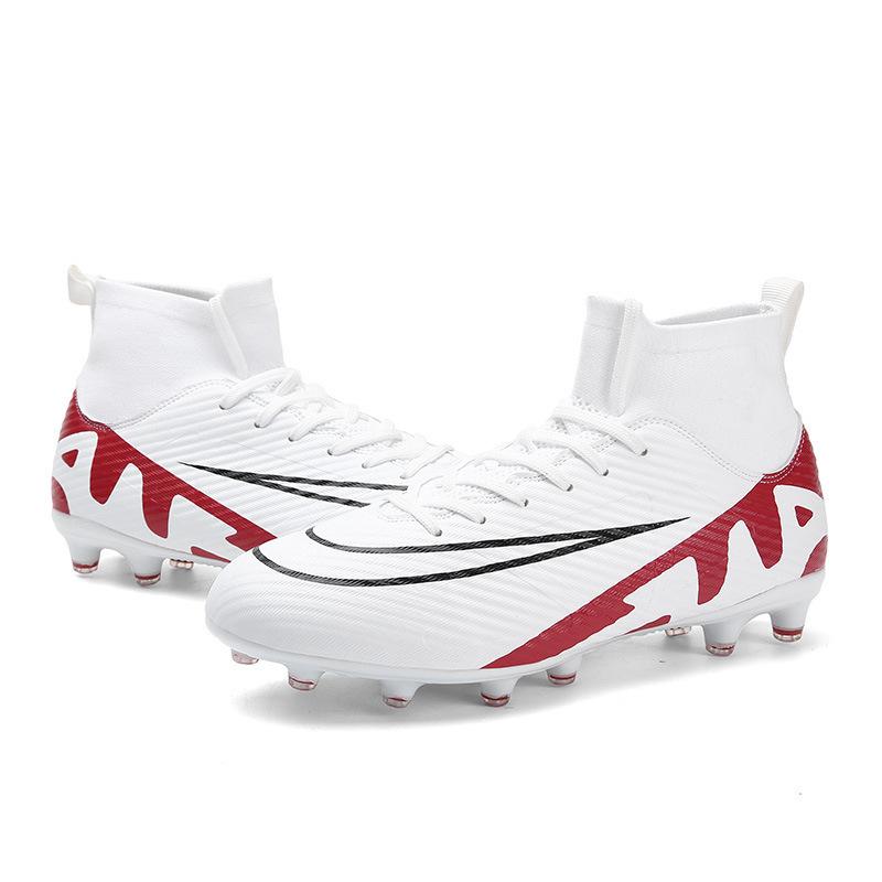 2025 new high-top football shoes AG long nails TF broken nails youth men's and women's shoes training competition sports shoes