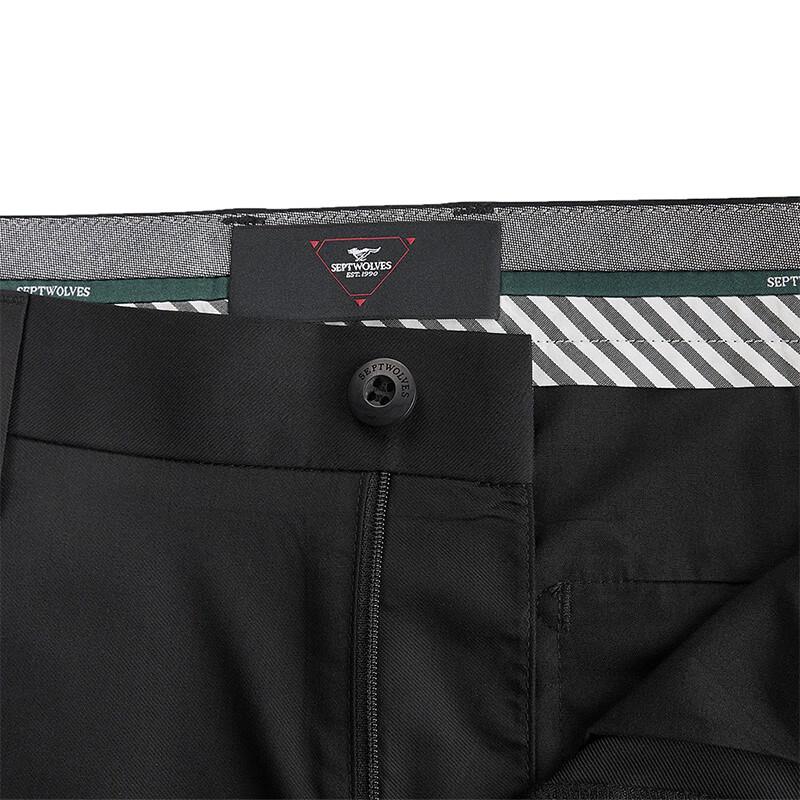 SEPTWOLVES Men's Business Casual Straight-Leg Trousers