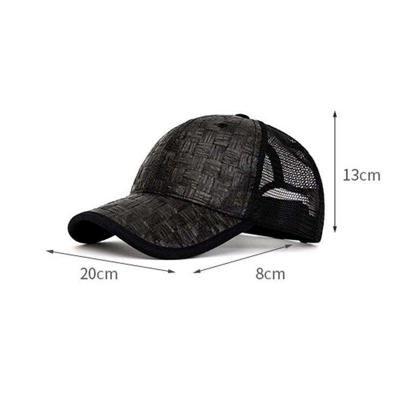 Summer Straw Baseball Cap Men's Outdoor Breathable Cap Women's Mesh Sunshade Cap