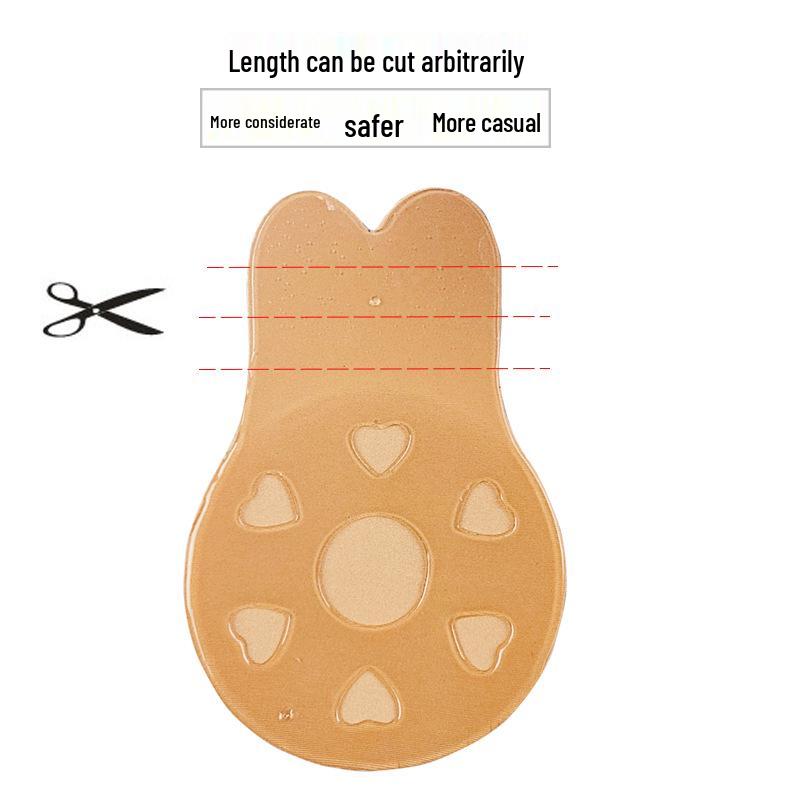 Samoprzylepne silikonowe osłonki na sutki typu królicze uszy – Oddychające, zapobiegające ekspozycji, niewidoczne naklejki liftingujące