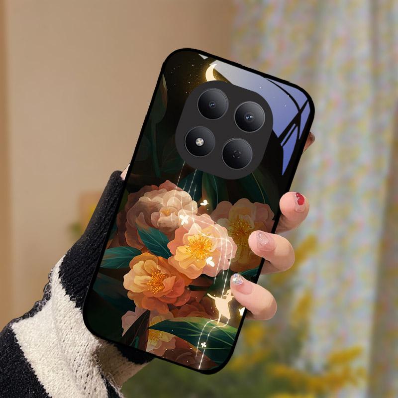For Xiaomi POCO M8 Pro 5G Case M8Pro Tempered Glass Phone Cover For Redmi Note 15 Pro Plus Note15 Pro+ 5G Funda Camera Protector