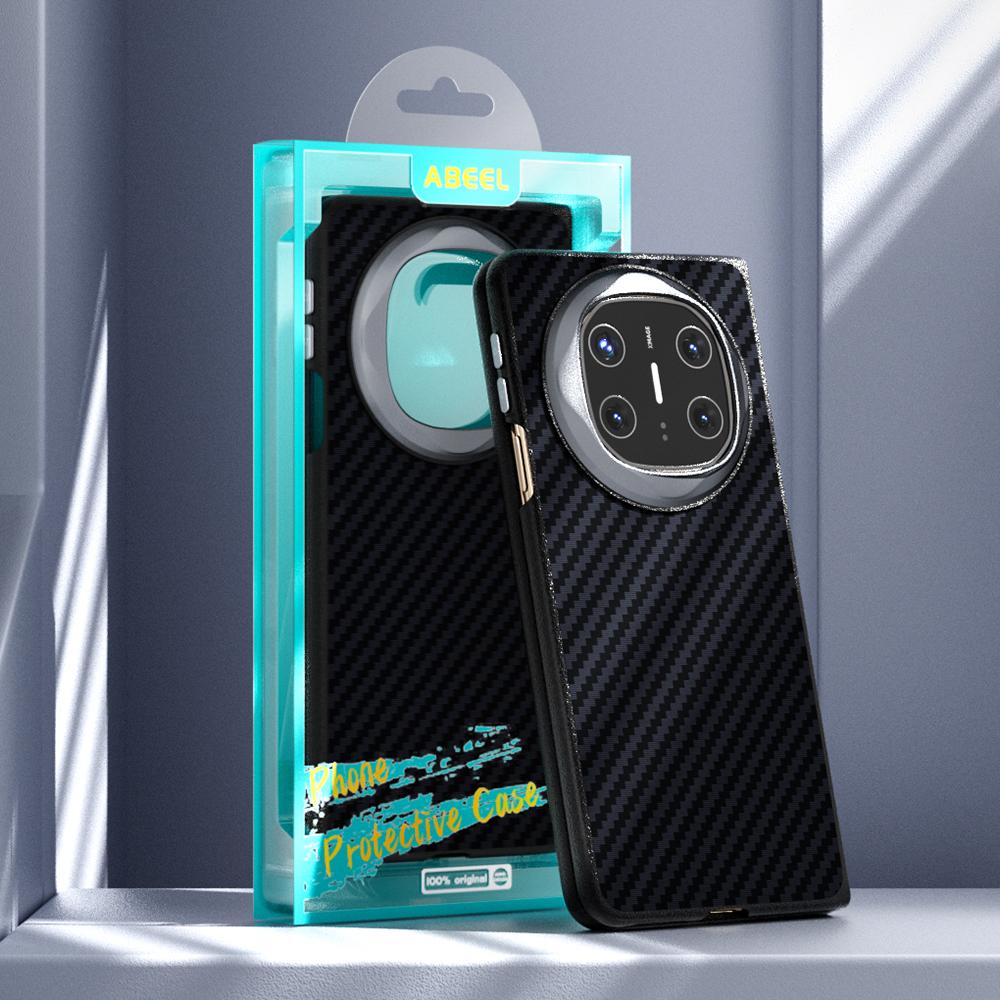 ABEEL For Huawei Mate X6 Magnetic Case Carbon Fiber Texture Back Cover