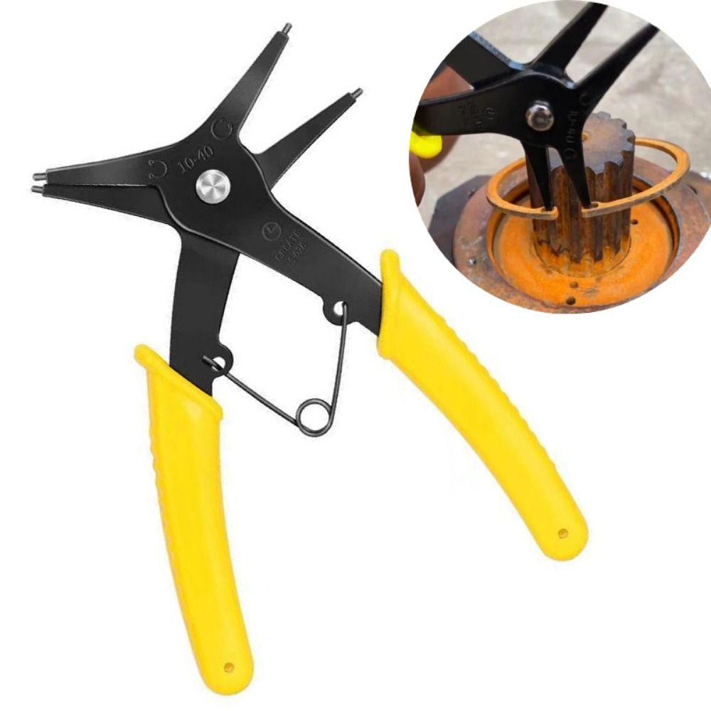 2 in 1 Retaining Ring Clip Spring-loaded Pliers Snap Spring Retaining Ring Clip