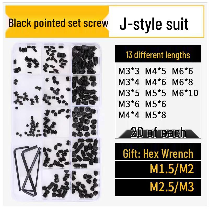 12.9 Edelstahl 304 Innensechskant Kegelspitze Gewindestift M2/M3