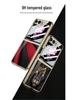 Samsung Z Flip 6 Foldable Screen Phone Case with Unique Painted Design and Mechanical Flip Glass Cover