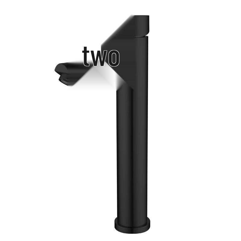 TLXT Black Bathroom Sink Faucet