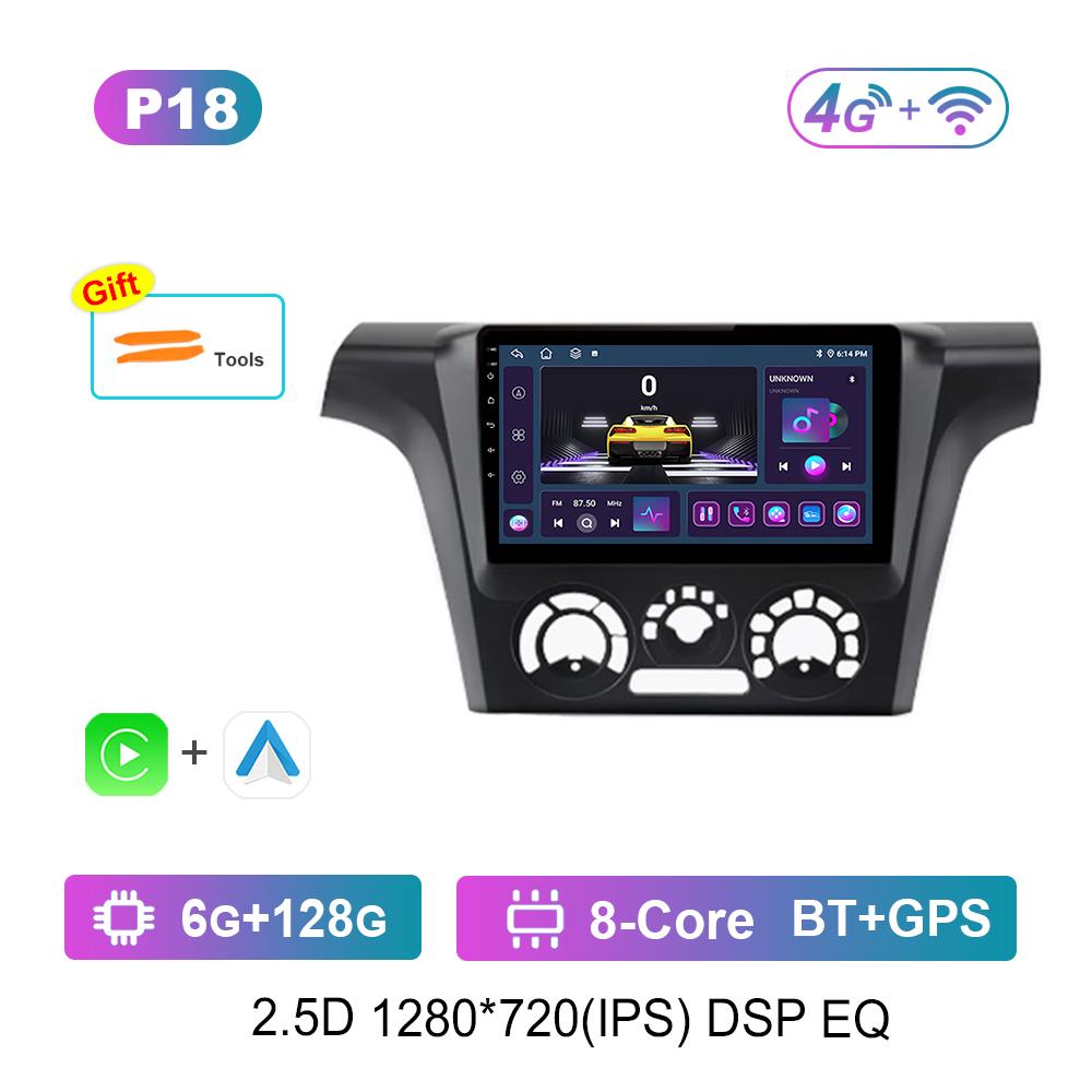 Car Radio Multimedia Player 9 inch for Mitsubishi Outlander 1 2002 - 2008 Android 4G Navi GPS WIFI IPS Touch Screen DSP Stereo