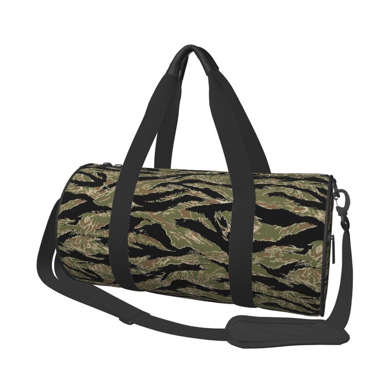 

Tiger Stripe Print Travel Duffel Bags Unisex Foldable Waterproof Carry on Luggage Bag Lightweight Yoga Gym Sports Bag