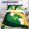Set Lenzuola Stampato Norwich City Football 3 Pezzi, Comodo Set Copripiumino per Camera da Letto Amico della Pelle