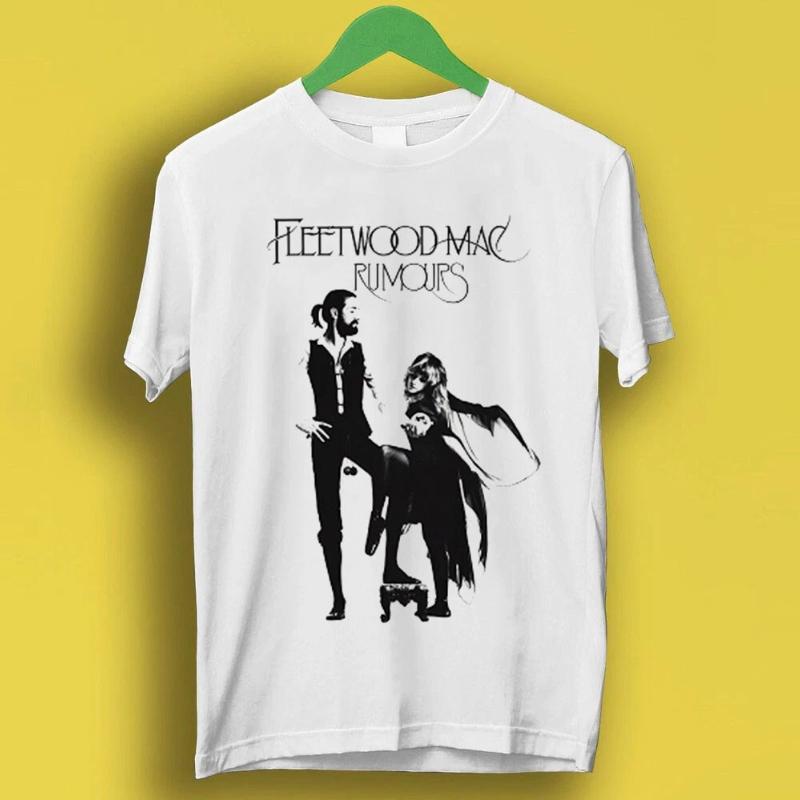 American Vintage Fleetwood Mac Rumors Rock Band T-Shirt Summer New Vintage Fashion Men's and Women's Streetwear