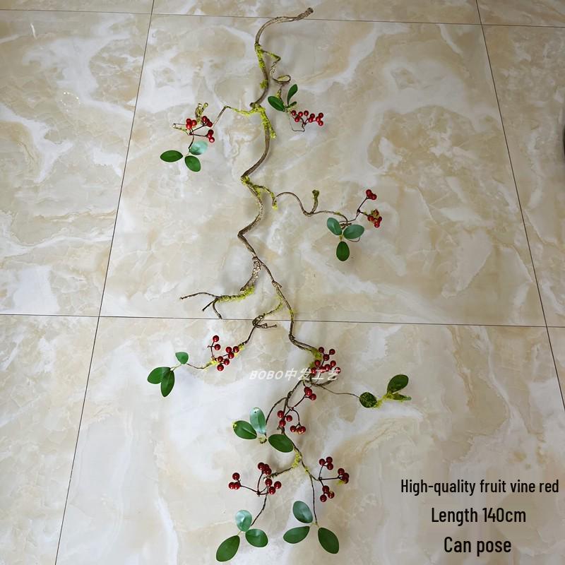 Artificial Spider Plant & Fern Hanging Decor - Trailing Green Vines for Wall & Ceiling