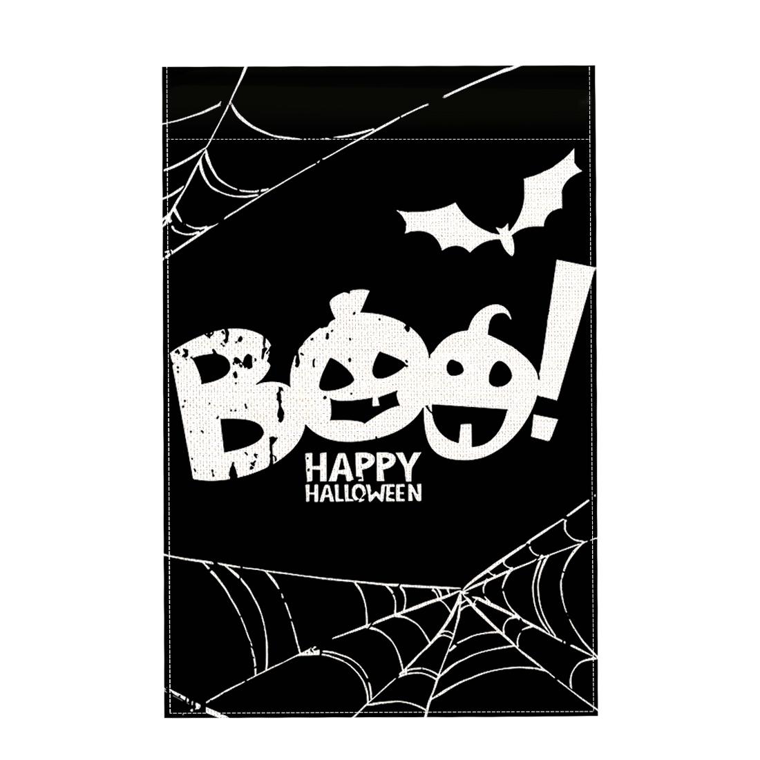 

Halloween Forest Witch Hanging Flags Garden Flag Banner Double Sided Faux Linen Funny Yard Decoration for Outdoor Welcome 45x30cm