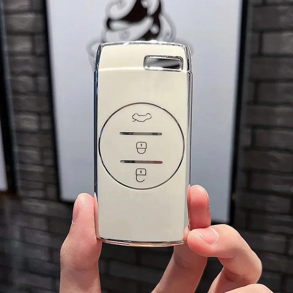 TPU 3 Buttons Car Remote Key Case Cover Fob Shell Protector For Chery EXEED LX TXL 7 8 Auto Accessories