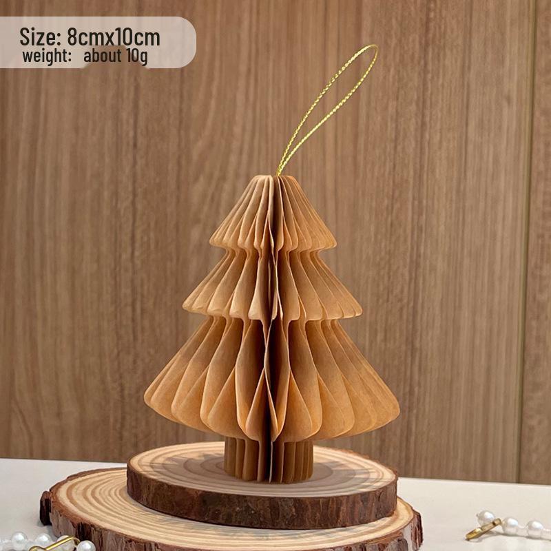 Paper Folding Christmas Tree Tabletop Ornament for Festive Decor