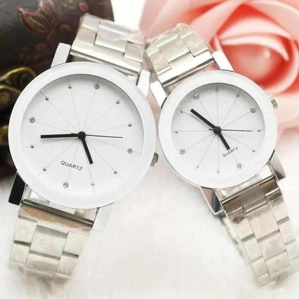 Modern Fashion Geometric Pattern Metal Couple Watch Wristwatch (49705515) W5BA645_Male