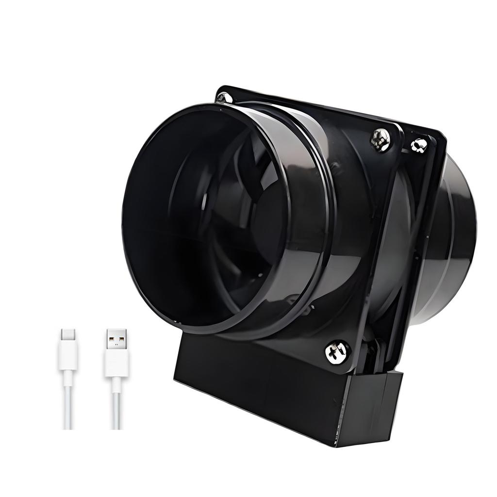 USB Rechargeable 3 Speed Dual Vent Portable Exhaust Fan For Electronics Repair Soldering Smoke Removal