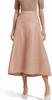 Dámská sukně z jehněčí kůže Módní Baby Pink Ležérní Kožená Pravá Stylová Formální Střih