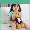 Wear Clothes Teddy Dog With Scarf Plush Toy Stuffed Doll Decoration Gift Kids
