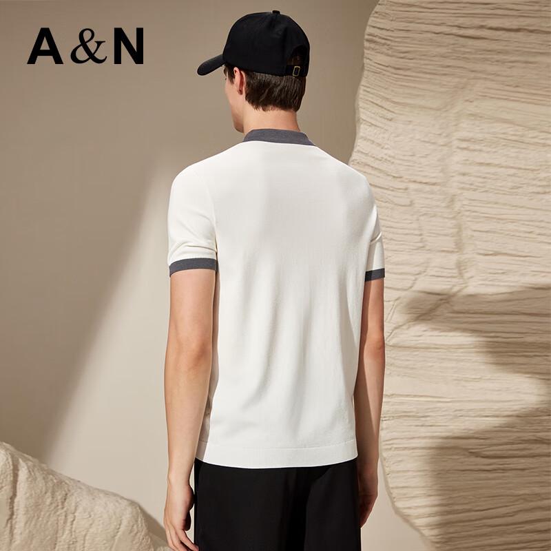 Antonio Men's Wool Blend Short Sleeve Knit Polo Shirt