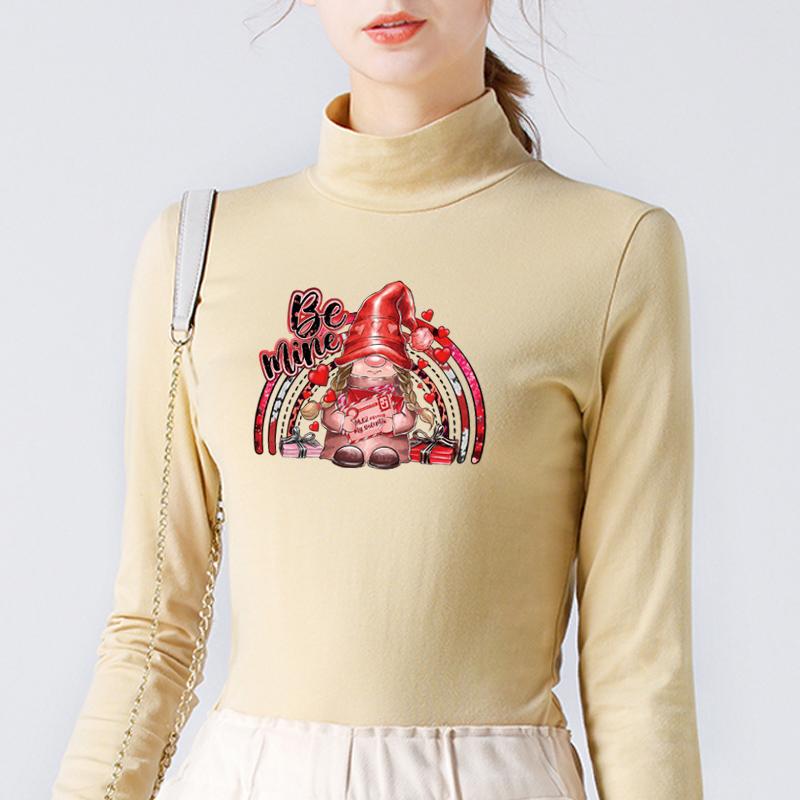 Letter Patch For Clothes Valentine Gnome Parches Ropa Clothes Stickers T-Shirt Heat Press Appliqued Hoodies Diy Patches Decals